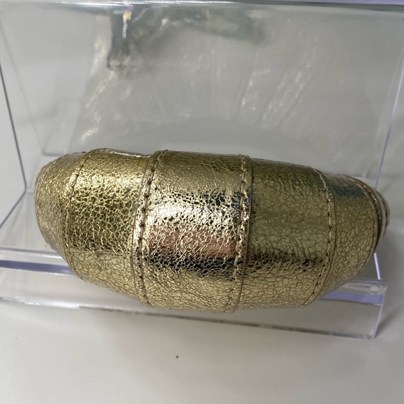 Kate spade Croissant Storybook Gold Pleated Coin Pouch - Picture 6 of 8